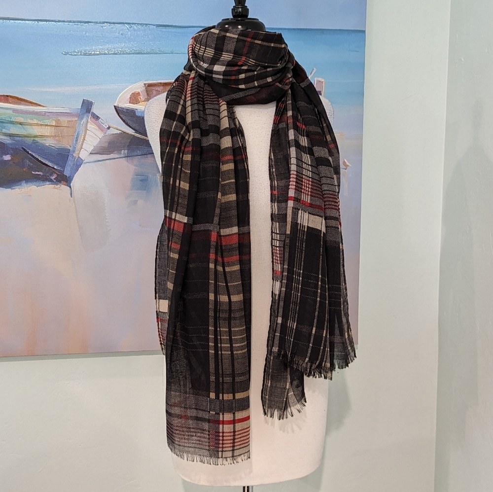 Jessica Simpson Plaid Scarf